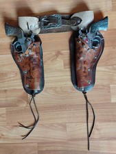 Vintage Rare Roy Rogers 1950 Toy Cap Gun Set G. Schmidt Studded Holsters