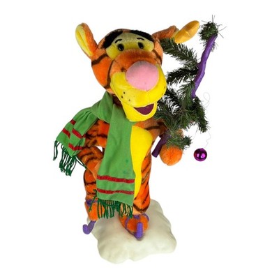 Vtg 1995 Telco Motionette Disney Tigger Ice Skating Animated Christmas Figure