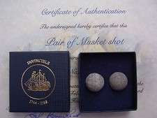 Flintlock Double Musket Balls from 1758  HMS Invincible ShipWreck