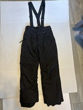 Sports Essentials Snow Ski Pants Youth Size 14 Black Suspender