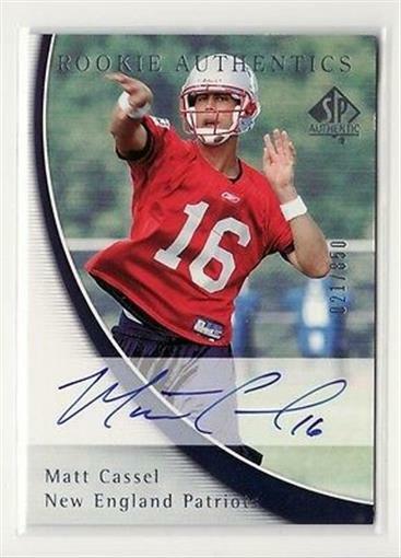 2005 SP Authentic Autograph #217 Matt Cassel 021/850 Auto RC - Flat S/H
