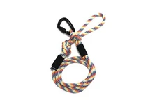 Wilderdog Big Carabiner Dog Leash 5ft – Rainbow Color – Durable Nylon Rope