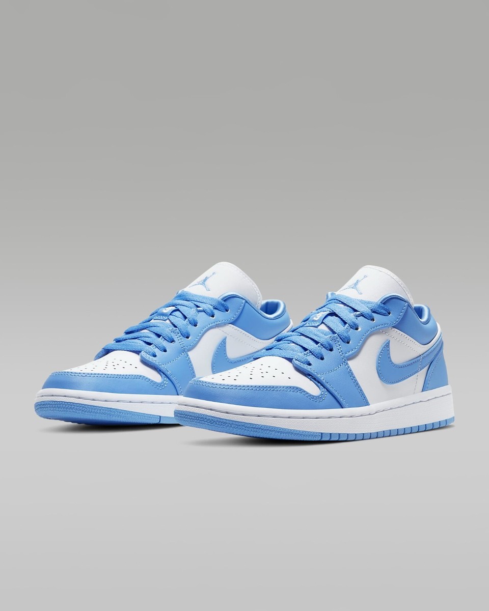 Size 7.5 - Air Jordan 1 Low UNC W for sale online | eBay