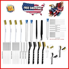 Versatile 40-Piece 3D Nozzle Cleaning Kit - Includes Tube Brushes & Tweezers