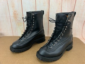 vibram boots black leather