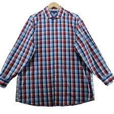 Tommy Hilfiger Regular Fit Men's Size 17-32/33 Check Long Sleeve Dress Shirt