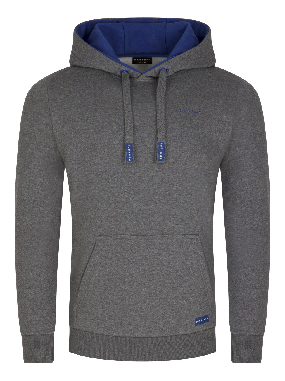 Джинсовая толстовка с капюшоном Мужская обычного покроя DFBenno, пуловер с капюшоном, джемпер с карманами