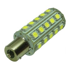 Image of BA15S 30SMD 12v 24v (10-30v) DC 6W Cool White LED Bulb Caravan Boat 2024