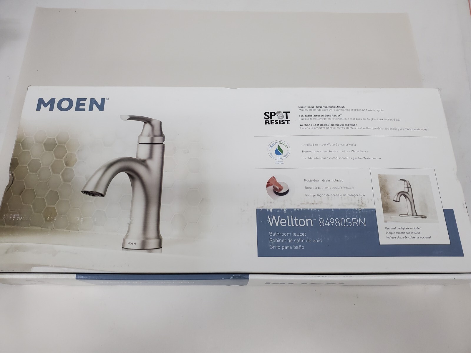 Moen Wellton 84980SRN Bathroom Faucet Brushed Nickel 26508325711 eBay