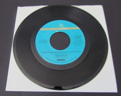1984 45 RPM Record Single BILLY OCEAN  Caribbean Queen (No More Love On The Run)