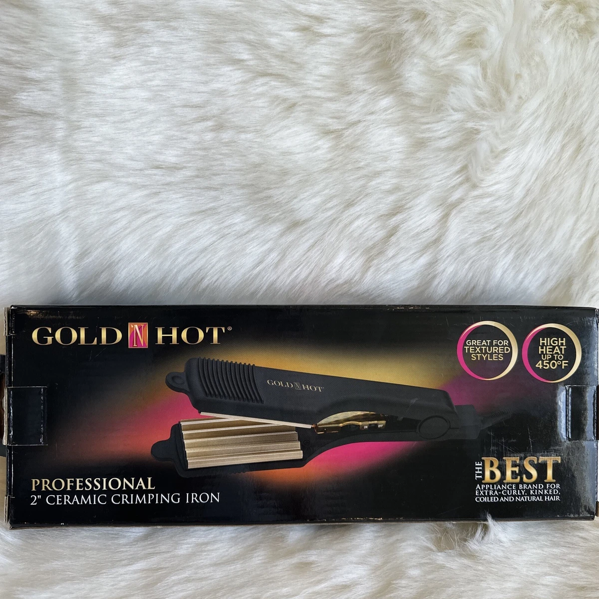 Gold N Hot Professional 2” Ceramic Crimper Iron - Original Version