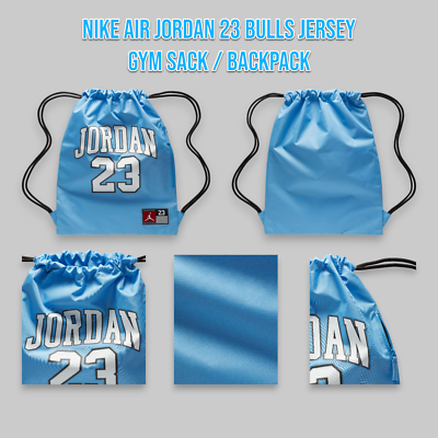 Nike Air Jordan 23 Bulls Jersey Gym Sack Backpack University Blue