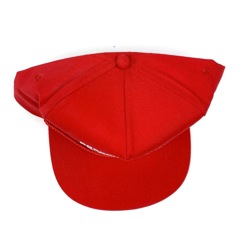 Винтажная бейсболка Rossville Kansas Truck & Tractor с красной веревкой кепка дальнобойщика - Изображение 2 из 4