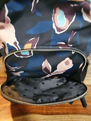 KATE SPADE Black Nylon Floral DAWN PAPER ROSE MEDIUM  display picture 1