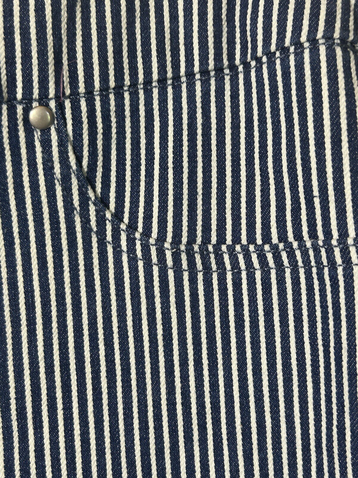 Ruby Road Petite Engineer Blue White Striped Pull… - image 2