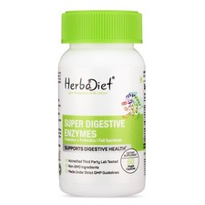Enzimas súper digestivas con prebióticos/probióticos salud intestinal tapas de alivio de la hinchazón