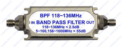 New   connector band pass bandpass   BPF 118-136MHz for Air band #A6-31