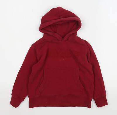 NEXT Boys Red Cotton Blend Hoodie Size 5 Years