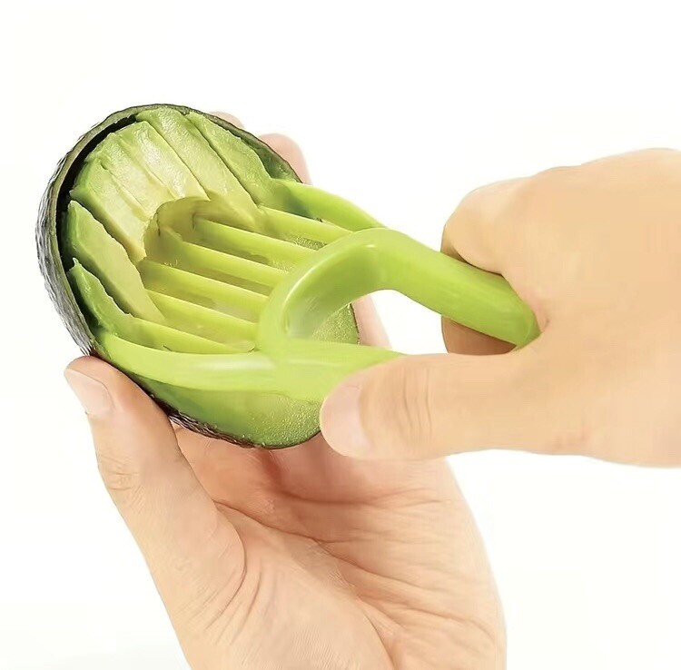 3-in-1 Avocado Slicer Scooper and Cutter for Easy Preparation