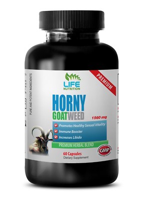 Maca Root Panax Ginseng - Horny Goat Weed 1560mg - 1 Bottle 60 Capsules