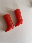 Vintage BARBIE Or Barbie Doll Size Doll Red Western Cowgirl Cowboy BOOTS Shoes