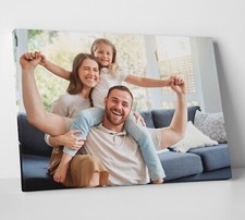 Personalised Photo Canvas Framed Print Family Wall Art Picture 30x20 Ready Hang
