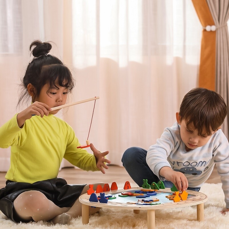 VIGA Wooden Game Fishing Fish FSC eBay