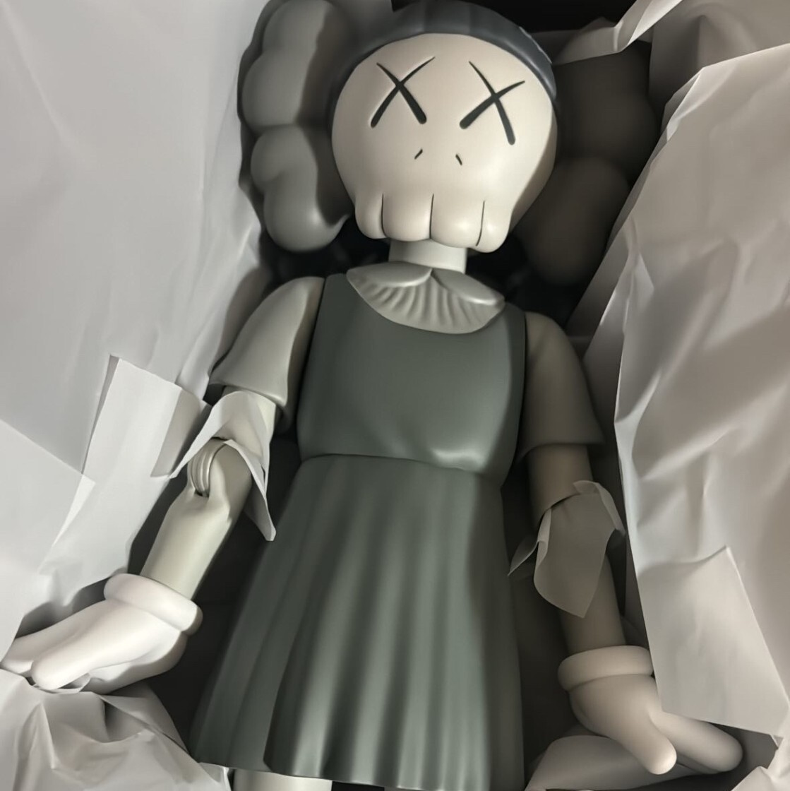 Kaws x Squid Game Young-Hee Monotone Vinyl Figure 15