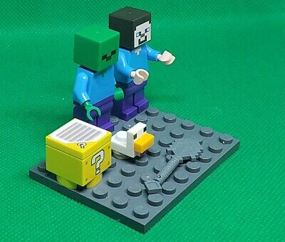 Lego Minecraft - Steve, Zombie, chicken, mystery box