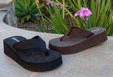 skechers goga max flip flops mens