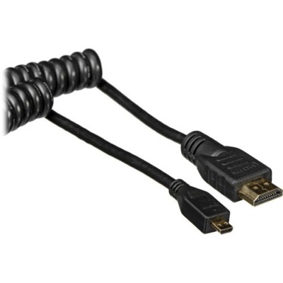 Atomos Coiled Micro-HDMI to HDMI Cable (11.8 to 17.7'')