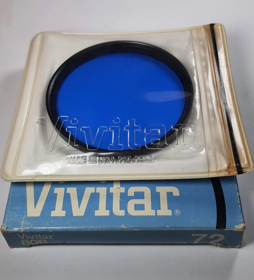 72mm 80B VMC Multi Coated Blue Glass Lens Color Conversion Filter 80-B USA Made - Image 2 of 4