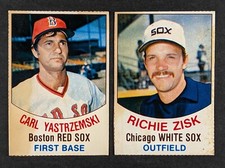 1977 Hostess Baseball Lot 2 Cards Carl Yastrzemski Richie Zisk