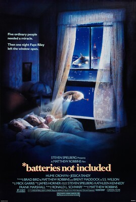 1987 Batteries Not Included Movie Poster 11X17 Hume Cronyn Jessica Tandy  
