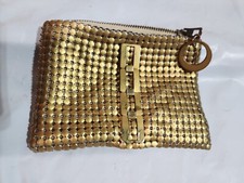 Vintage Small Gold Tone Mesh Cocktail Purse Bag Doll Timeless Style Whiting