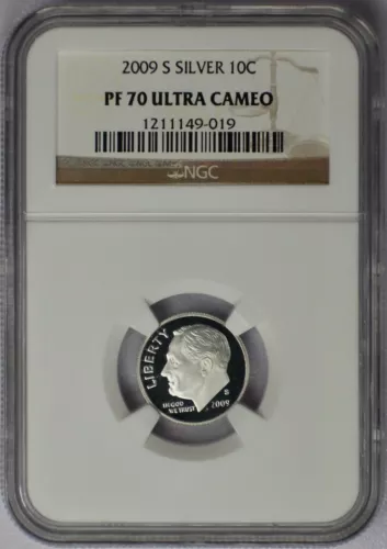 2009-S 10c Silver Roosevelt Dime - NGC PF 70 Ultra Cameo