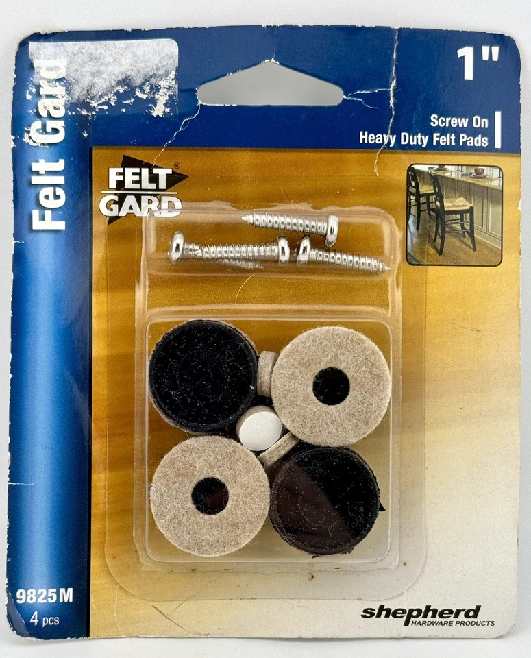2 Packs Shepherd 9825M Beige Round Heavy Duty Felt Furniture Pads : 4 Per Pk NEW - Image 2 of 3