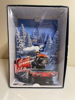 HARRY POTTER 3D Pop-Up Christmas Cards w/Envelopes 12 Cards New in Box Hallmark
