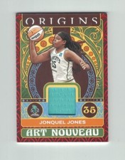 JONQUEL JONES 2023 Panini Origins WNBA RED JERSEY #45/49 Art Nouveau Liberty