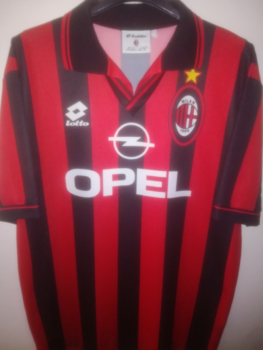 AC MILAN 1995-1996 Opel camiseta shirt trikot maillot maglia | eBay