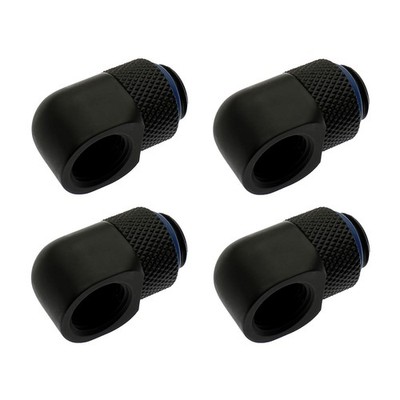 XSPC G1/4, 90 Grad Classic Drehverschraubung - Mattschwarz (4er Pack)