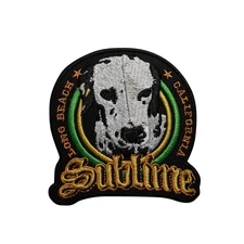 Sublime Lou Dog Embroidered Iron On Patch - Long beach California 105-A