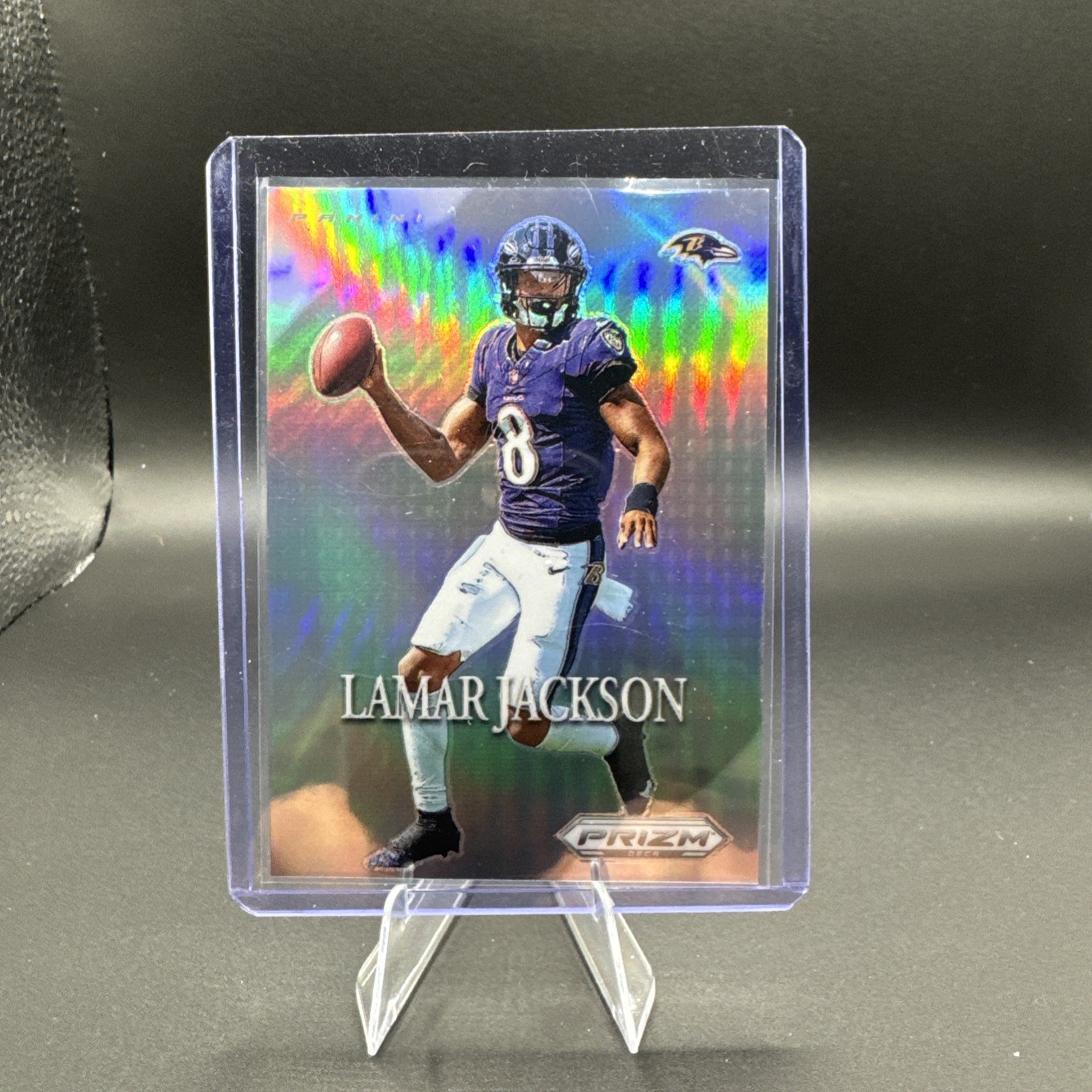 2024 Panini Prizm Deca Lamar Jackson Most Valuable Players Silver #1 Ravens