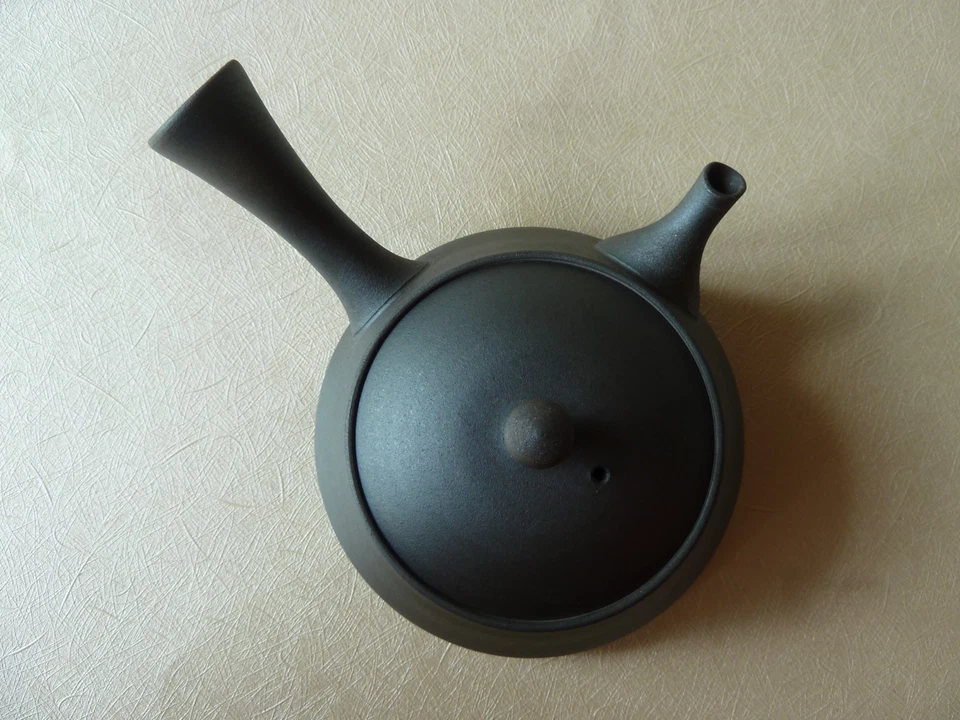 Tokoname Japanische Teekanne,Kyusu,Tokuta Fujita,Meister Handmade - Bild 2 von 4