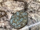 Mid Century 1960 Greek God and Pegasus Medallion Necklace. — photo 2