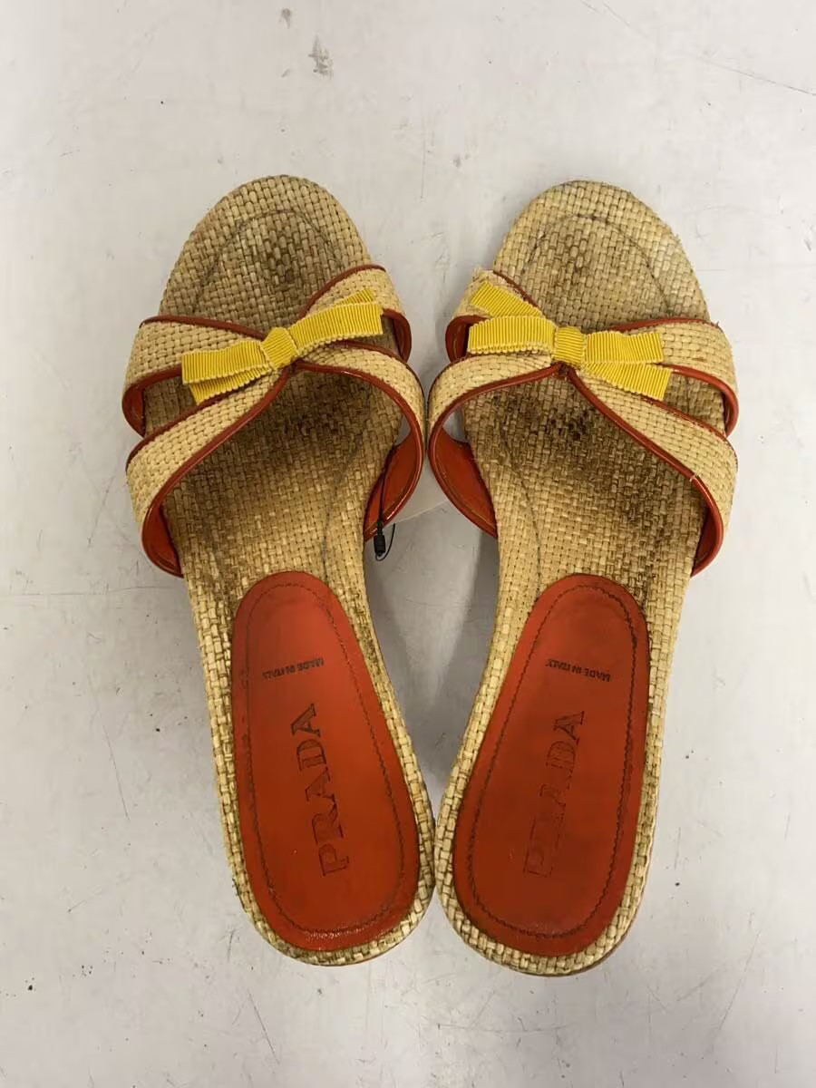 Prada Sandals 36.5 Beg Jlp51 thumbnail 3
