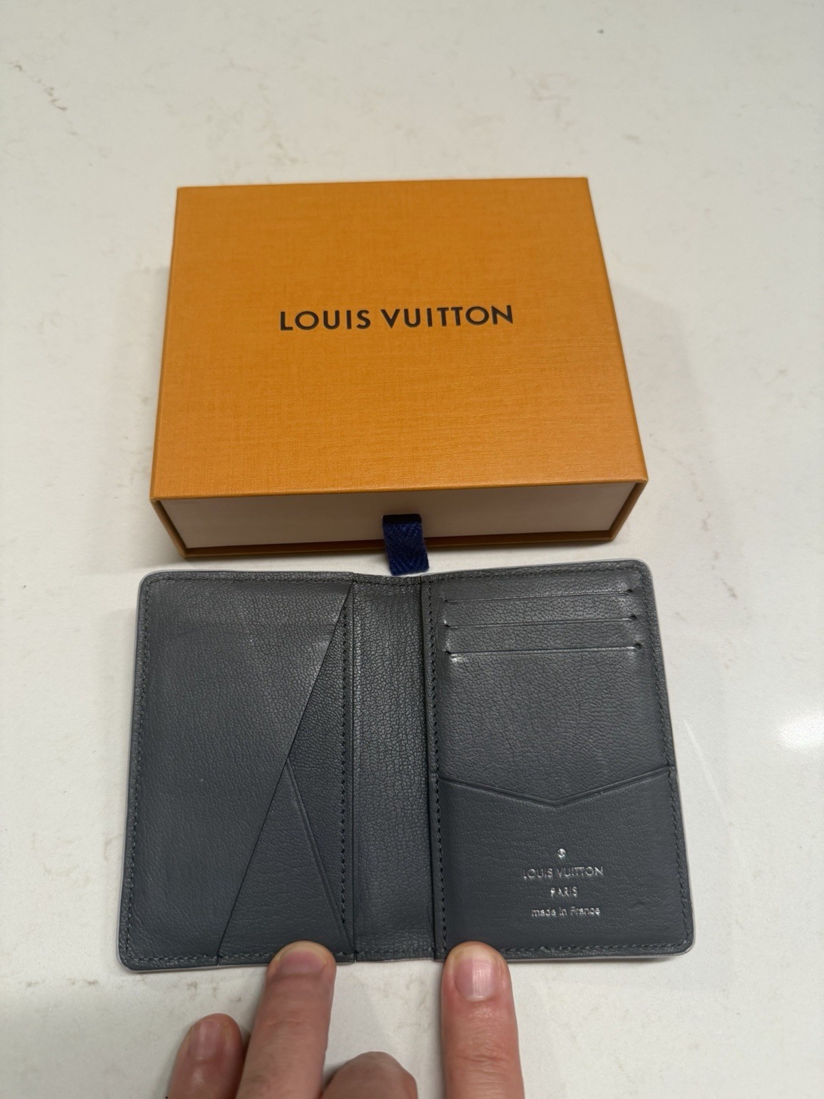 Louis Vuitton - Lizard Pocket Organizer Grey Whit… - image 5