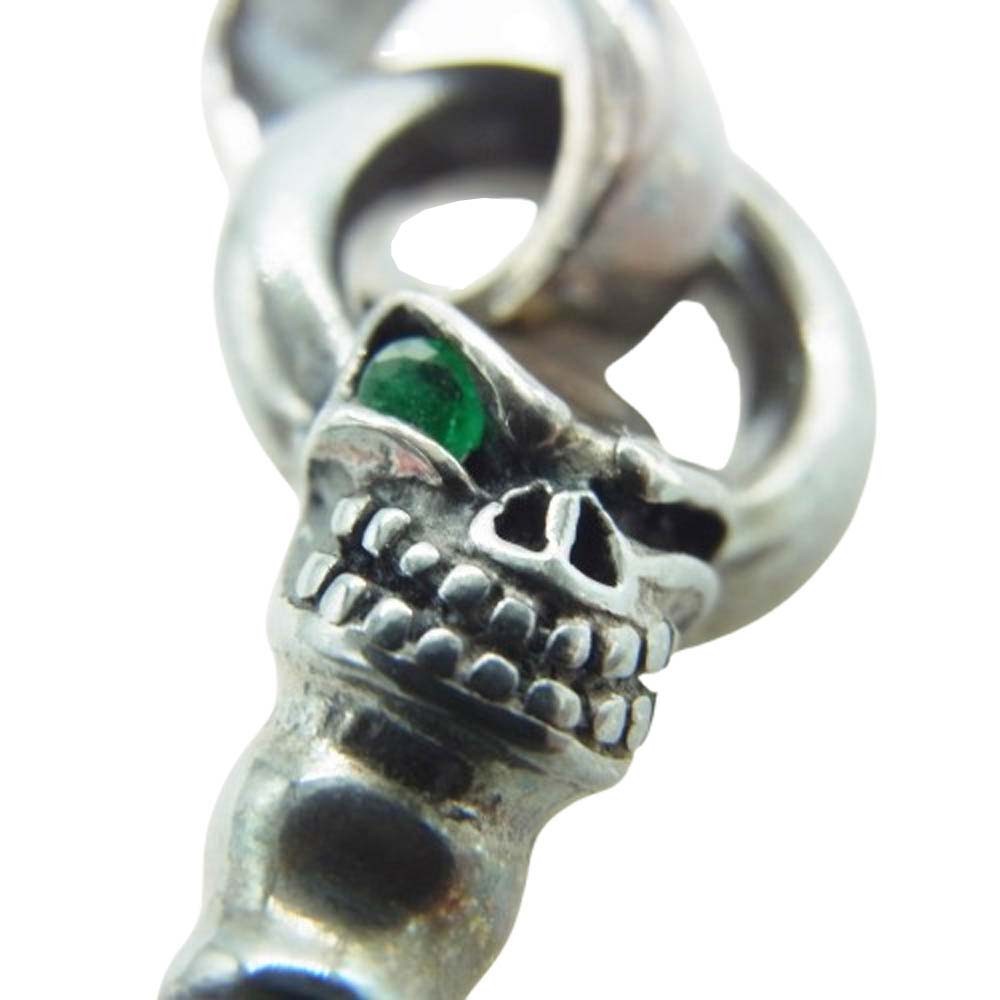 Starlingear Sterling Silver 925 Mini Skeleton Key Stone Eye