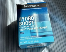Neutrogena Hydro Boost Hyaluronic Acid Night Pressed Serum 1.7oz New