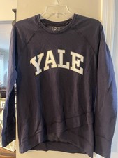 Vintage YALE UNIVERSITY Blue SWEATSHIRT Small IVY LEAGUE